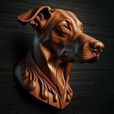 3D model st Azawak dog (STL)